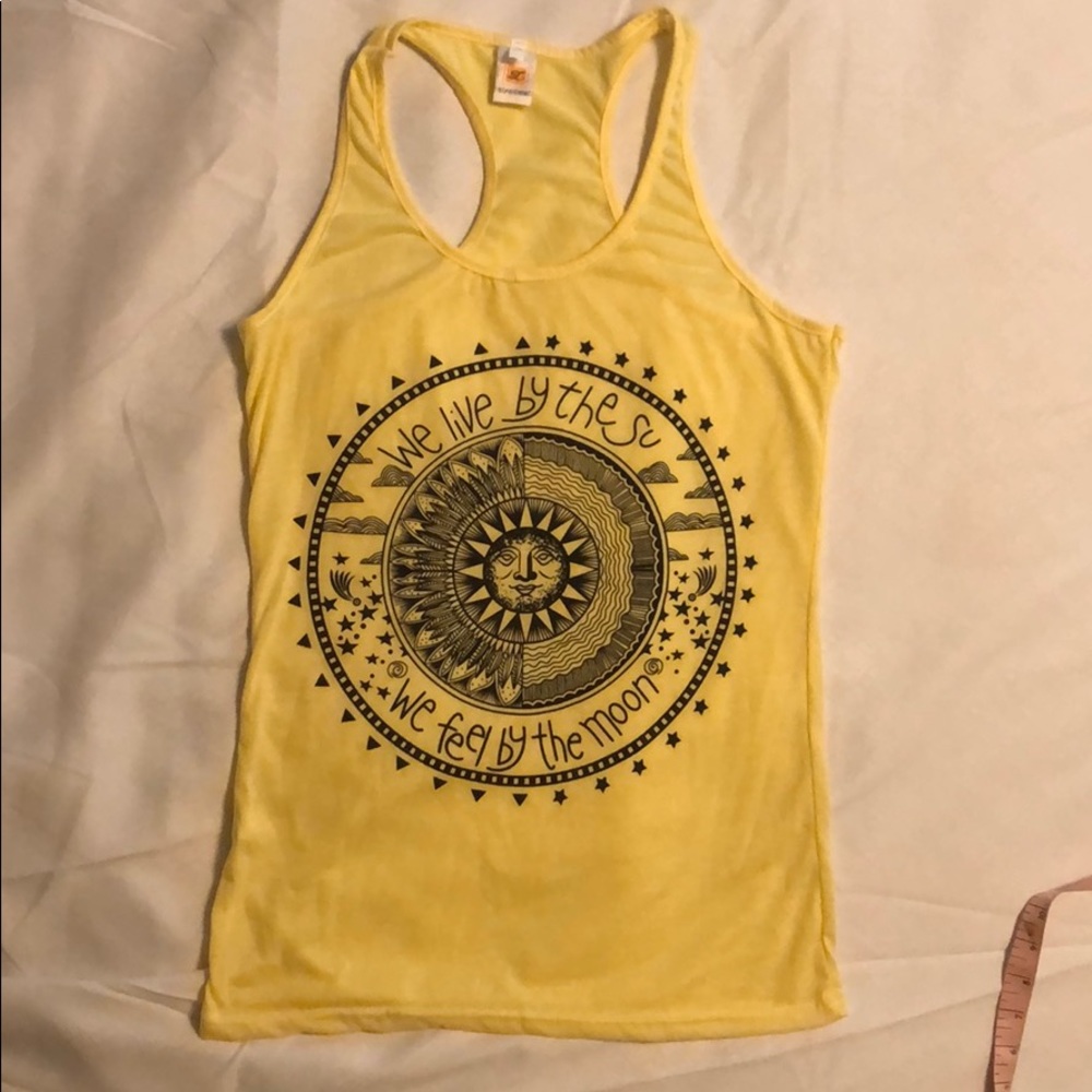 ☀️ Black and Yellow Sun Tank ☀️